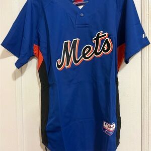 Majestic 2007-10 New York Mets Authentic BP Jersey